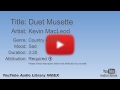 Duet Musette Kevin MacLeod Country Folk Sad YouTube Audio Library BGM