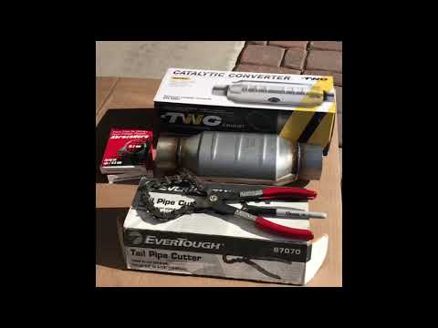 THE EASY WAY TO CUT EXHAUST & INSTALL OR REPLACE CATALYTIC CONVERTER