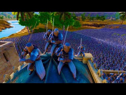 Roman Generals Vs  Heavy Knights Vs Spartans 4 Armies 3 Teams - Battle | UEBS 2 | Battle Simulator 2