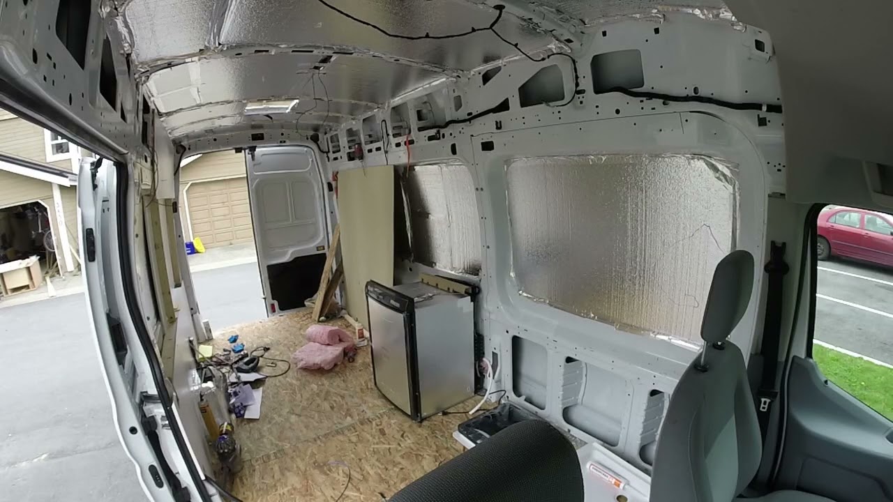 Our first camper van build part 1 time lapse