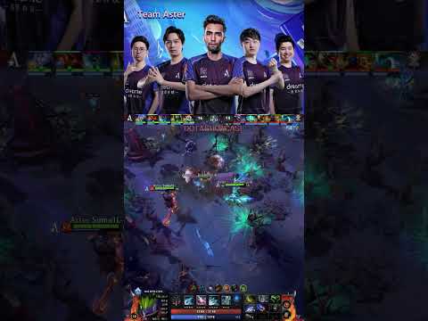 BALI MAJOR team aster has a good fight and guarantees the roshan #dota2 #dota2highlights