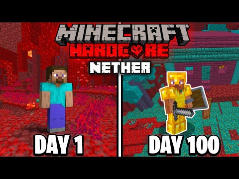 Gamer Jatin - I Survived 100 Days in The Nether Only World | Minecraft Hardcore | Episode#1 (Hindi)