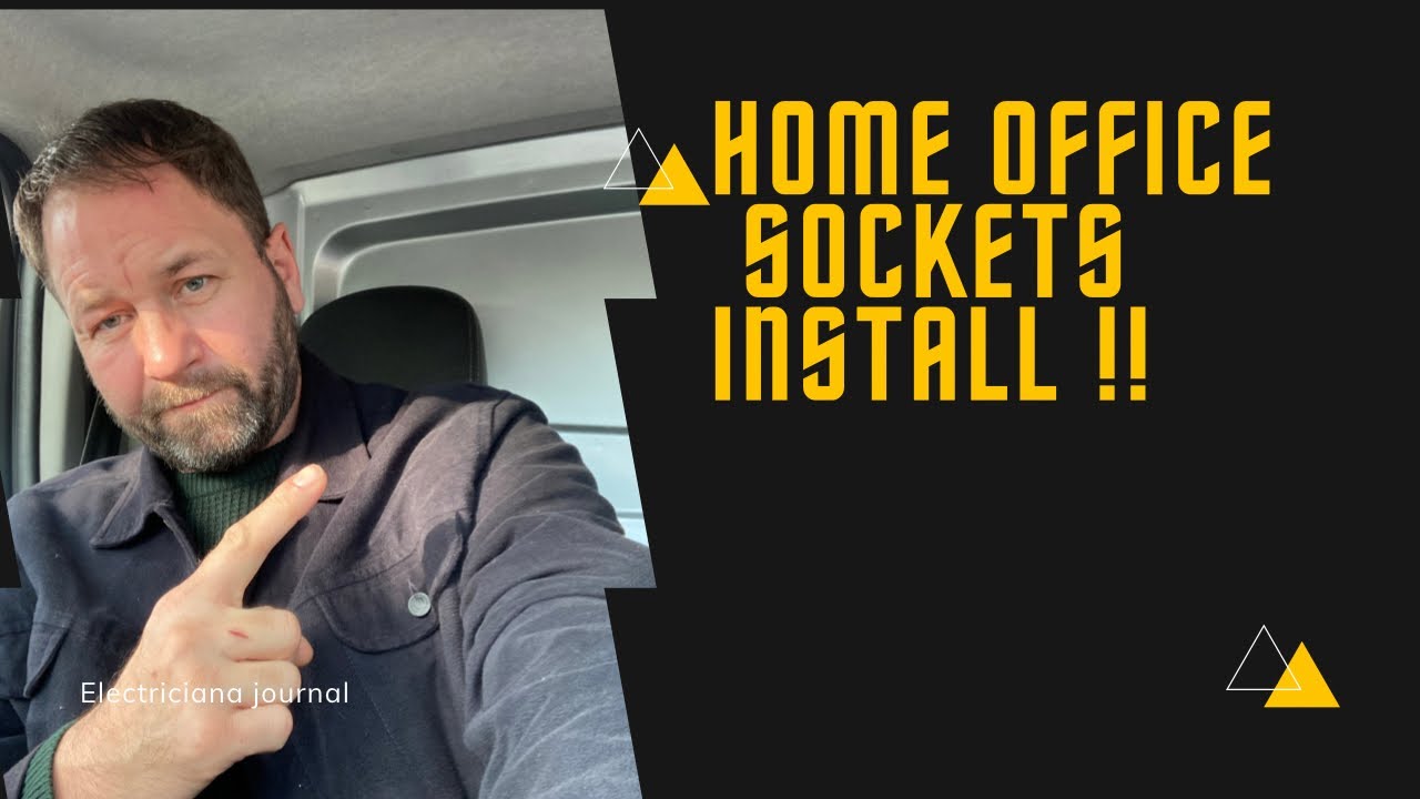 Electrician Socket installation for home office!!