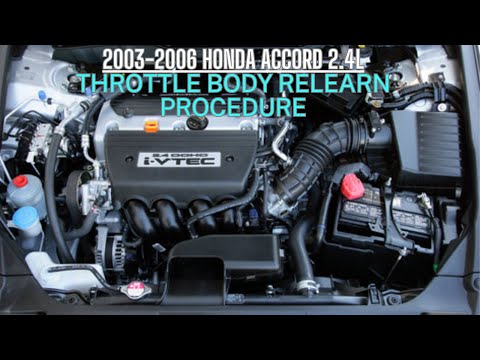 How to perform a throttle body relearn on your 2003-2006 Honda vehicle