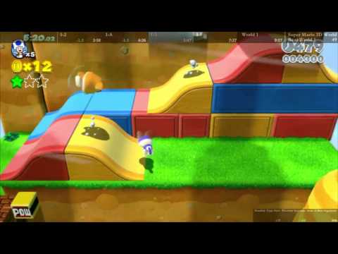 Super Mario 3D World Beat World 1 Speedrun in 9:50 [WR]