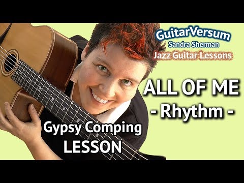 ALL OF ME - Rhythm Guitar Lesson - All Of Me Guitar Chords Gypsy Jazz