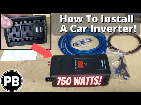 How to Install a 750w Power Inverter in your Car! | Potek P1750