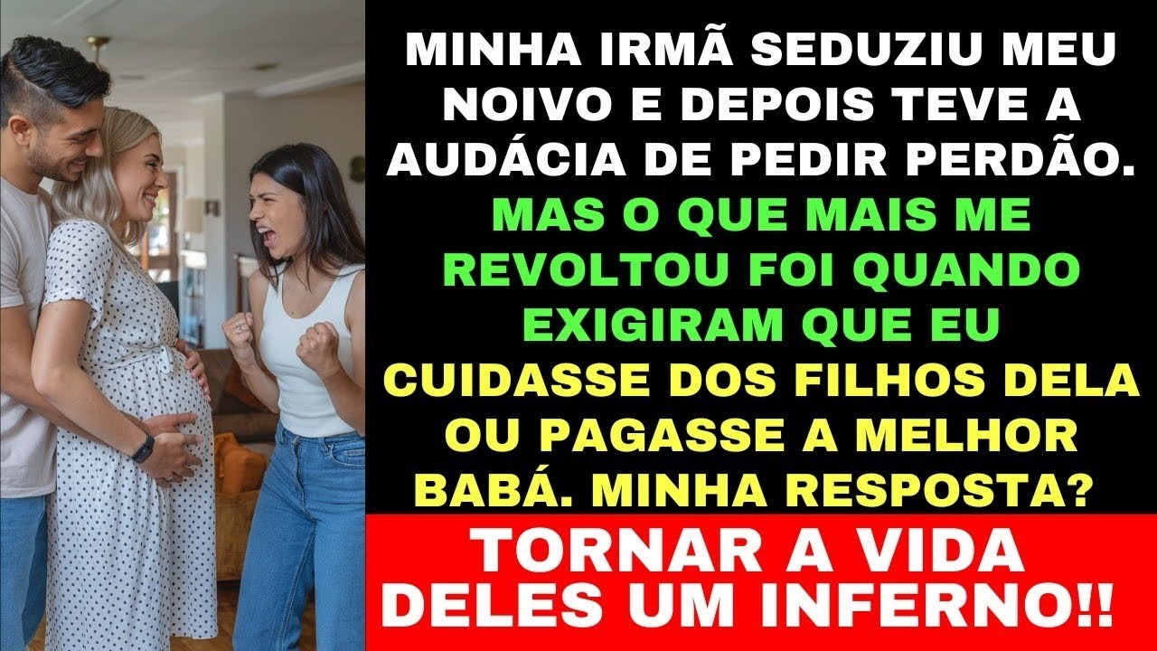 MINHA IRMÃ ROUBOU MEU NOIVO E, EM VEZ DE SE ARREPENDER, EXIGIU QUE EU CUIDASSE DOS FILHOS DELA!