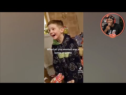KSI CRIES Watching Kid's Get PRIME Drink as Christmas Gift!