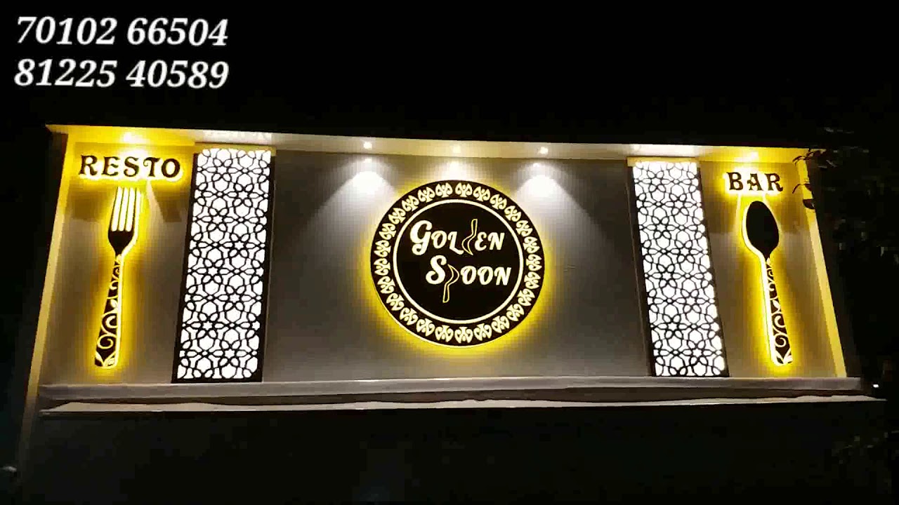LED Letters Sign Name Board Display Advertising ACP Restaurant Showroom India +91 8122540589 (WA)