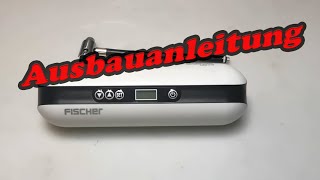 FISCHER Akkukompressor, elektrische Luftpumpe, Powerbank, Taschenlampe, für Fahrrad, Auto, Motorrad