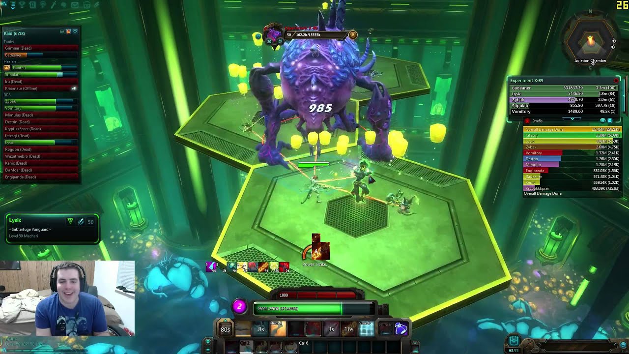 Wildstar EPIC MOMENT! Killing Experiment X-89 BY MYSELF on the last platform! (Genetic Archives) - YouTube