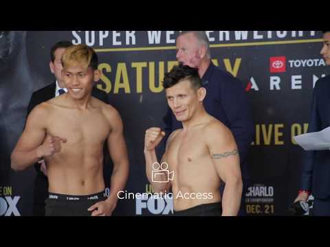 Manny Pacquiao's UNDEFEATED Jhack El Kapitan Tepora FACES OFF with Oscar Escandon. FULL Weight INS