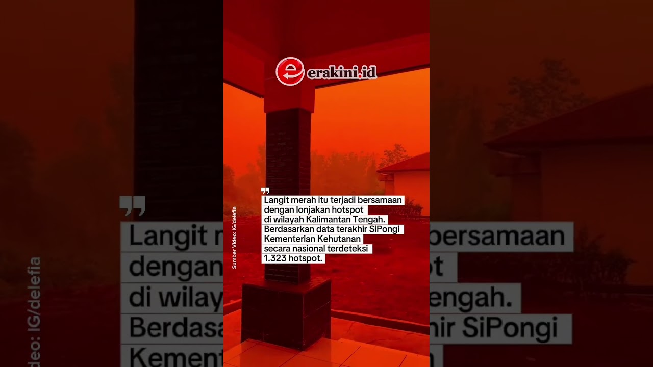 Langit Kalteng Mendadak Merah