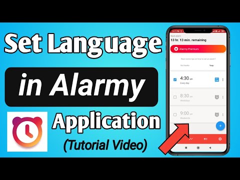 How to change Language in Alarmy App