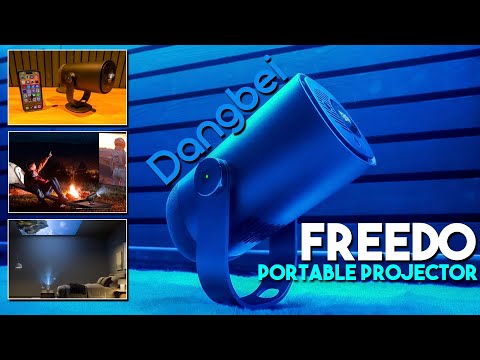 Máy chiếu di động Dangbei Freedo | bản quyền Google TV, Netflix, 450 ISO Lumens nhỏ gọn