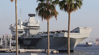 HMS Prince of Wales Arrives at Odaiba, Tokyo! 英空母「プリンス・オブ・ウェールズ」お台場に登場！
