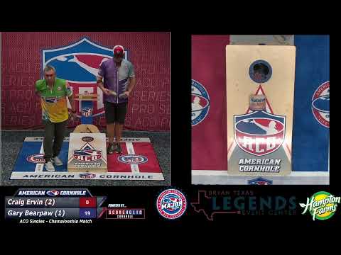 Craig Ervin vs Gary Bearpaw - Singles Championship Match - ACO Legends Major