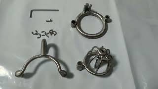 Titanium Steel Chastity Cage PA Lock SQ10352