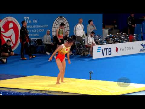 FANG Lulu (CHN) W - 2019 Trampoline Worlds, Tokyo (JPN) - Qualification Tumbling R2