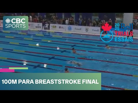Women's 100m para breaststroke final at Bell Canadian Swimming Trials | #CBCSports