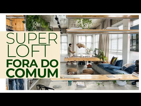 UAU! NUNCA VI IGUAL - SUPER LOFT MISTURA CASA E TRABALHO DE FORMA GENIAL E BEM DIFERENTE