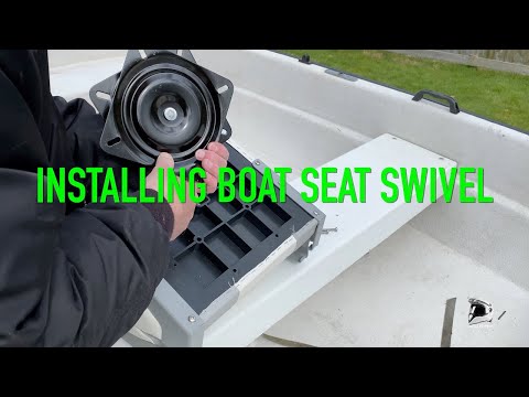 Installing Boat Seat and Swivel - Easy job! / Båtstol med snurrplatta från Biltema 👍
