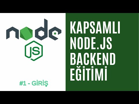 1) NodeJS Backend Projesine Giriş | Başlangıçtan İleriye NodeJS