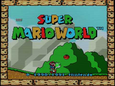 Super Mario World Intro (SNES) - Sony BVM-D32 (Reference CRT Monitor)