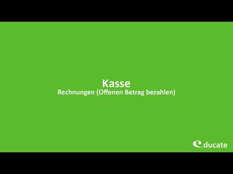 Kasse: offene Rechnung bezahlen