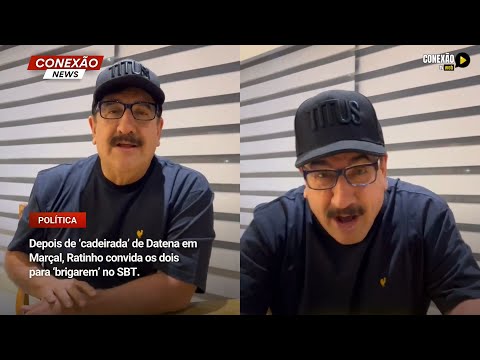 Vídeo: Depois de ‘cadeirada’ de Datena em Marçal, Ratinho convida os dois para ‘brigarem’ no SBT.