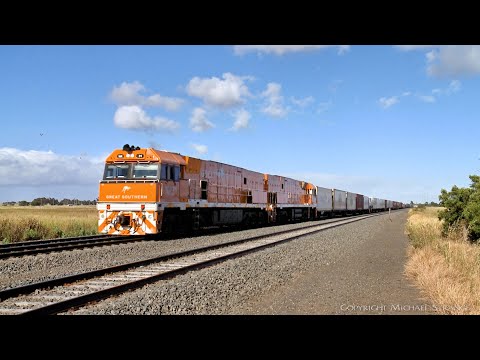 3AM5 With Great Southern NR Class Locomotives (8/12/2021) - PoathTV Australian Trains & Railways