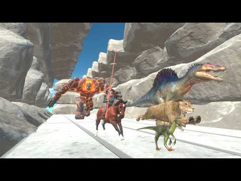 ROCK TUNNEL LAVA MOUNTAIN OF DEATH RUN FAST FROM LAVA BOY - Animal Revolt Battle Simulator