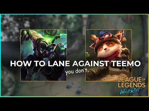 How to Lane VS Bad Matchups: Teemo (LOL Wild Rift Singed Gaming)
