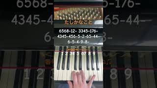 【たしかなことfeat.菅野樹梨/コバソロ】簡単ピアノ(片手で弾いてみた)#ピアノ #piano #簡単ピアノ #弾いてみた #小田和正 #たしかなこと #cmソング #感動 #shorts