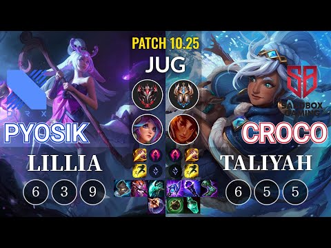 DRX Pyosik Lillia vs SB Croco Taliyah Jungle - KR Patch 10.25