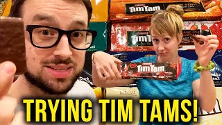 Americans Trying NEW Tim Tams!