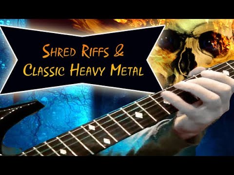 3 Killer Metal Riffs - Learn Metal Guitar - Shred Riff & Classic Heavy Metal Power Chords at 180bpm