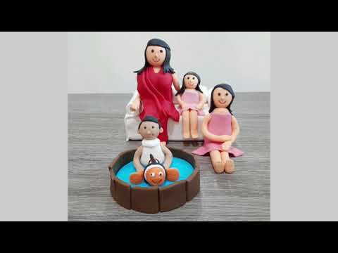 Fondant Figurines | Gumpaste Cake Toppers | Fondant Toppers | Samia's Kitchen