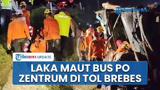 Kecelakaan Maut Bus Zentrum Terguling usai Tabrak Pikap di Tol Brebes: Sopir Tewas & Puluhan Luka