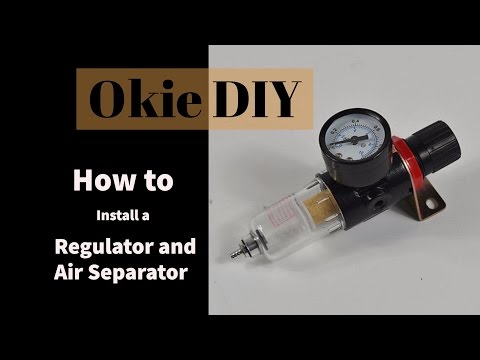 Air Compressor Regulator and Air Separator Install