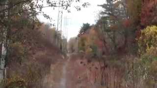 preview picture of video 'Central Massachusetts Railroad Wayland MA Glen Road to Route 27 Part 1.'