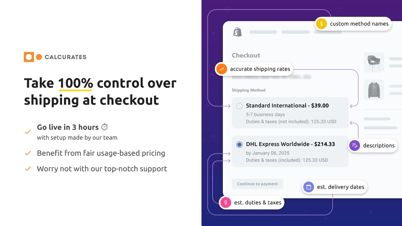 Calcurates: Accurate Shipping Demo