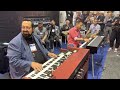 Freddie Ravel, Bob Sheppard, Jay Metcalf with Joey DeFrancesco NAMM June 2022