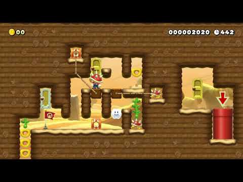 【パズル/Puzzle】ヒップドロップ タイミング #1 by さとったひと - Super Mario Maker 2 - No Commentary 1bz