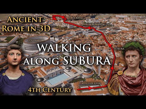Ancient Rome in 3D - Virtual walking along Subura