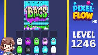 Pixel Flow Level 1246 Solution Walkthrough