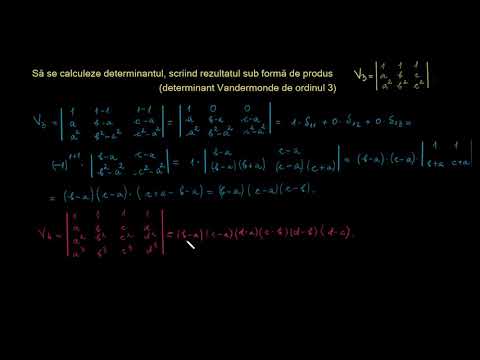 Proprietățile determinanților- aplicații | Lectii-Virtuale.ro