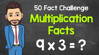 Multiplication Facts | 50 Fact Challenge | Multiplication Flashcards