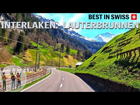 Interlaken to LAUTERBRUNNEN 🇨🇭 Breathtaking Scenic Drive | To Do in Switzerland